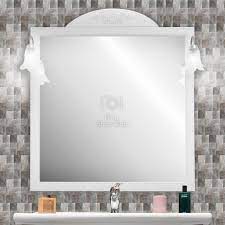 Potrai scegliere le migliori proposte del mercato a prezzi davvero interessanti. Specchio Da Bagno 80 Cm In Legno Bianco Con Cornice E Applicchi Cromati Le Chic Arredamenti