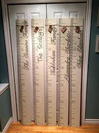 Wooden Wall Growth Chart Personalized Lovely Child Girl Ch