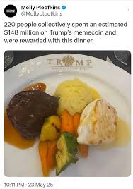 When your steak looks like trump !!!