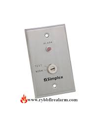 Provide remote test station with key switch and red led status indicator. Simplex 2098 9806 Remote Test Station Red Led Key P N 0621151 Rybb Fire Alarm