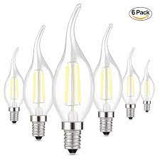 The candelabra bulb are stunningly loaded with imposing attributes and are very affordable. E14 Led Filament Light Bulbs 2w 4w Clear Candle Small Edison Screw C35 Warm Cool White Chandelier Lamp 20w 40w Equivalent 6pack Led Bulbs Tubes Aliexpress