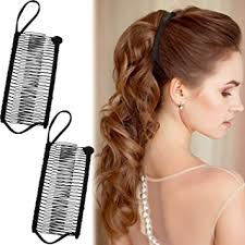 They keep my hair secure with the double teeth and are the perfect size. Amazon Com 2 Pieces Banana Clip Comb Stretchy Banana Comb Hair Clips Multipurpose Hair Comb For Women Girls Thick Curly Hair Black Beauty Personal Care