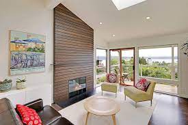 A modern home will look nice with a tile or stacked stone fireplace. Fireplace Design Idea 6 Different Materials To Use For A Fireplace Surround