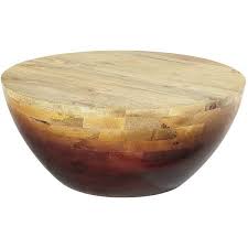 Pier 1 Imports Brown Avani Coffee Table Drum Coffee Table Round Wood Coffee Table Coffee Table