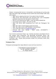 Kartu nama 1 muka 3 hari 3. Contoh Surat Penawaran Kerjasama Media Online Nusagates
