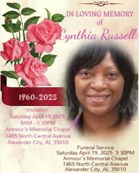Ms. Cynthia Delaine Russell, 64, entered into eternal life