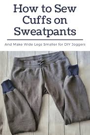 If the pants are too big, you'll need to rip up the side seam, cut out the unnecessary fabric, and sew it back together to match your waistline. How To Turn Sweatpants Into Joggers Make Sweatpants Longer