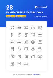 Download Manufacturing Factory Icon Pack Available In Svg Png Eps Ai Icon Fonts In 2021 Factory Icon Icon Pack Icon