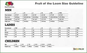 fruit of the loom womens t shirt size chart nils stucki