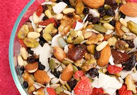 The classic trail mix gorp recipe calls for equal parts of nuts and various dried fruits. Recipe Healthy Almond And Coconut Trail Mix Cleveland Clinic