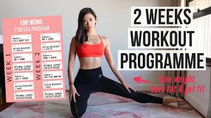 What are the best full body weight lifting exercises? 2 Weeks Workout Program To Lose Weight Get Abs Burn Fat Arms Belly Back Leg Emi Youtube