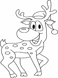 Renna Con Cappello Disegno Di Natale Da Colorare Pagine Da Colorare Di Natale Natale Renna