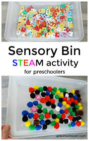 These items are great to use in sensory bins for toddlers once they can understand not. Marble Roll Steam Activity In The Sensory Bin Preschool Toolkit