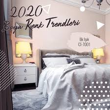 Yatak odası duva rengi seçimi önemlidir. 2020 Trend Renkleri