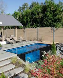A New Swimming Pool Concept Made Out Of Shipping Containers Small Backyard Pools Shipping Container Swimming Pool Swimming Pools Backyard