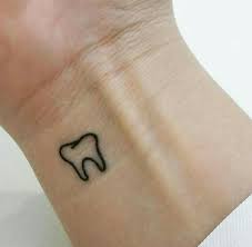 Maybe you would like to learn more about one of these? Dental Tooth Tattoo On Wrist Tooth Tattoo Tattoos Mini Tattoos