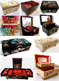 Same day delivery 7 days a week £3.95, or fast store collection. Vintage Asian Chinoiserie Lacquer Musical Jewellery Boxes 1950s 1960s Musical Jewelry Box Jewellery Boxes Vintage