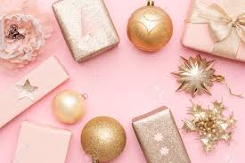 A collection of the top 46 christmas phone wallpapers and backgrounds available for download for free. Pink And Gold Christmas Gifts Isolated On Pastel Pink Background Wrapped Xmas Boxes Christmas Ornaments And Baubles Christmas Mock Up Stock Photo Picture And Royalty Free Image Image 110354485