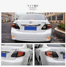 useka トヨタ カローラ アルティス 用 テールライト テールランプ リアライト 左右セット４灯 新品 08 11 led レードスモーク for toyota corolla altis 2008 2011 led tail light vland carlamp t トヨタカローラ トヨタ テールランプ