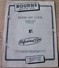 Collins, Davis & Ling Eddie Mein Liebe Notenblatt (1956) Pop England