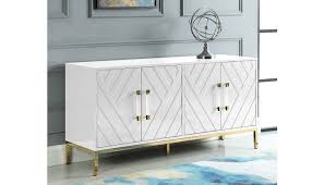 15 best of modern and stylish gold sideboard pertaining to newest gold sideboards view photo 10 of 15. Tamari White Lacquer Buffet Gold Accents