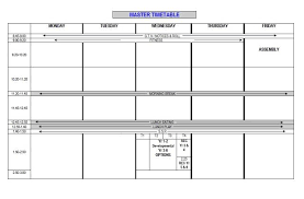 School Timetable Template For Kids Timetable Template School Timetable Templates