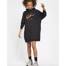 With nike sneakers for all ages and activities, everyone can enjoy the impressive performance and just right styling that nike is known for. Nwt Nike Air Women S Hoodie Dress Black Rose Gold Metallic All Sizes Available