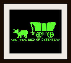 Oregon Trail You Have Died Of Dysentery Cross Stitch Pattern Cross Stitch Silhouette Cross Stitch Pattern My Childhood Memories Childhood Memories Childhood