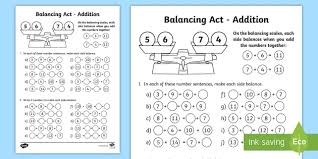 Balancing act chemistry, game up balancing act, balancing act worksheet worksheet 2, balance activities for kids, balance activities for elderly, customizable and printable balancing chemical equations worksheet from balancing act worksheet , source: Ks1 Balancing Act Addition Worksheet Worksheet