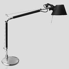 A table lamp with metal frame and white satin glass diffuser. Tolomeo Classic Table Lamp By Artemide Usc Tol0031