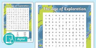 Explore the age of discovery with engaging student activities! The Age Of Exploration Activity Word Search Teacher Made