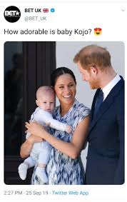 Meghan markle, the hollywood actress who became duchess of sussex after marrying england's prince harry in 2018, on sunday revealed that unidentified members of the royal family expressed concern. This Is Why Bet Uk Called Prince Harry And Meghan Markle S Son Baby Kojo Ameyaw Debrah