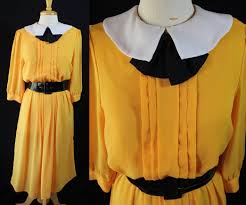 Pilgrim Style Dress Mustard Yellow Costume 80s Dress Sunshine Starshine Malmode As Is Eclectic Clothes Fashion Dresses Dresses