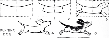 How To Draw Running Dog Easy Step By Step Instruction | Free Printable  Puzzle Games
