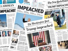 What happens next in the impeachment of president trump? Historic Rebuke What The Us Papers Say About Trump S Impeachment Trump Impeachment 2019 The Guardian