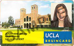 Library card used to access computers, books and late night study sessions; Ucla Bruincard Ucla Library