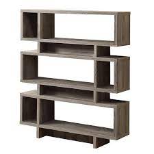 Use as a sofa or hall console table in your home or office space. Monarch Specialties Monarch 47 25 X 54 75 In Wood Dark Taupe Bookcase Rona