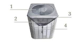 This 7.5 diameter chrome plated steel air conditioning compressor cover slips over all r4 compressors and is held in place with 2 screws. Amazon Com Sturdy Covers Ac Defender All Season Universal Mesh Air Conditioner Cover Ac Cover For Central Units Garden Outdoor