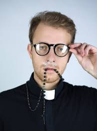 Prêtre Haut Sur Des Drogues Photo stock