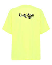 Save search view your saved searches. Balenciaga T Shirt Mit Political Logo Druck In Gelb Fur Herren Lyst