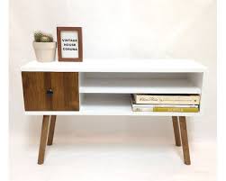 Mid Century Scandinavian Console Table Media Console Media Center Solid Wood M Solid Wood Furniture Design Minimalist Furniture Minimalist Furniture Design