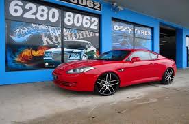 Maybe you would like to learn more about one of these? Hyundai Tiburon With Lorenzo Wl035 Black Machine Face Wheels Ozzy Tyres