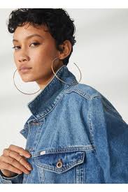 Wrangler Oversize Fit Rahat Kesim %100 Pamuk Mavi Jean Kot Ceket