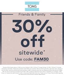 So, allison has taken charge again. April 2021 30 Off Everything At Toms Via Promo Code Fam30 Toms Coupon Promo Code The Coupons App