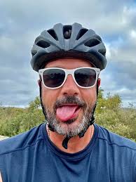 A beautiful but brisk moody morning bike ride before heading back home