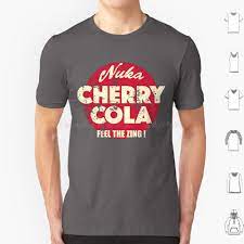 Nuka Cola Cherry ( ) T Shirt 6Xl Cotton Cool Tee Nuka Cola Cherry  Commonwealth Ncr California Republic New Vegas Gamer Gaming - AliExpress