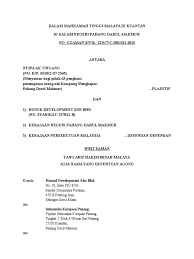 Rayuan sivil dari mahkamah majistret ke mahkamah tinggi: Writ Saman