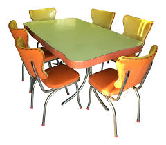 The table is very solid, well built, clean and ready to. Mid Century Retro Formica Dining Table And Chairs 7 Pieces Chairish