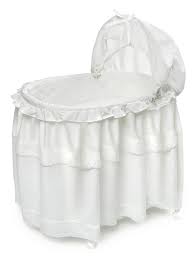 We offer bassinets with long skirts and bassinets with short skirts. Adjustable Bassinet White Cradle Bassinet Badger Basket