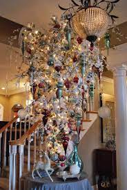 Upside Down Flocked Christmas Tree Flocked Christmas Trees Christmas Tree Christmas Tree Inspiration